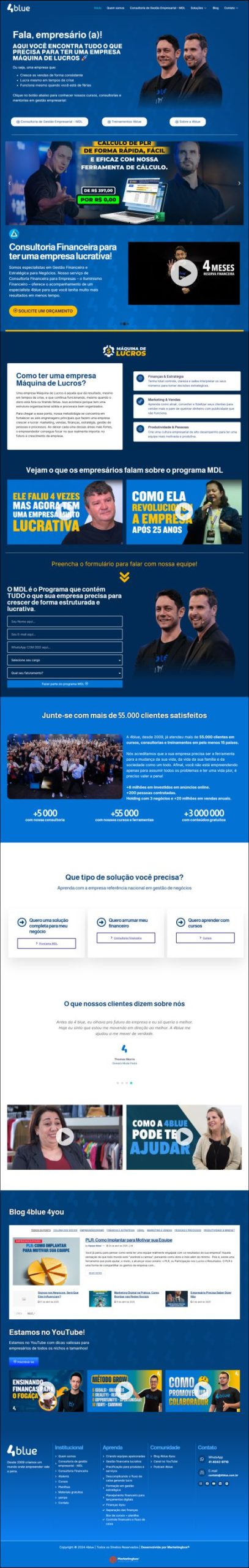Preview do site